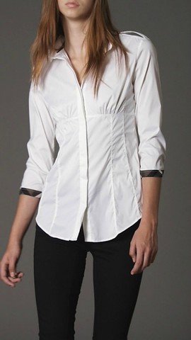 chemise blanche burberry